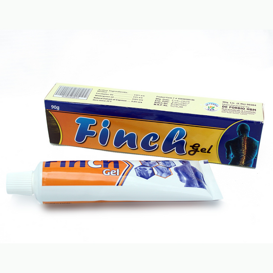 Finch Gel tube and packaging on a white background